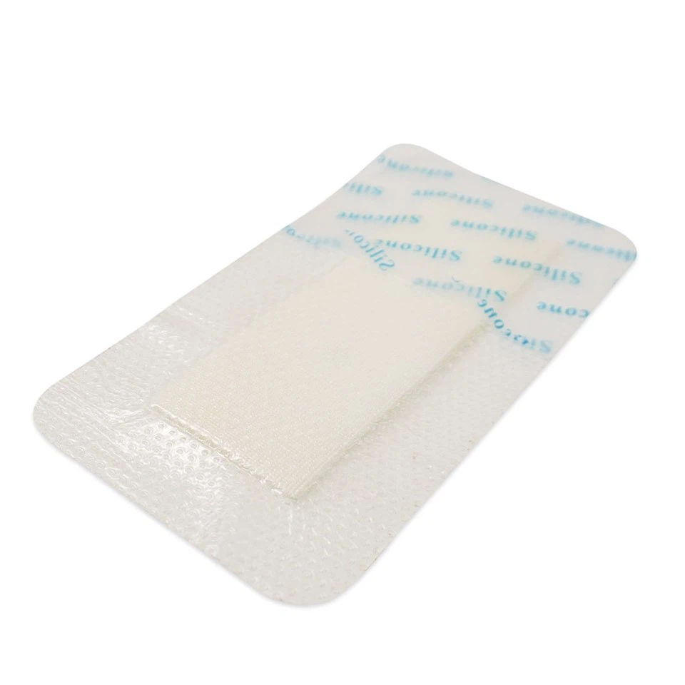 Super Absorbent Silicone Foam Wound Dressing Waterproof Adhesive Bandages With Border